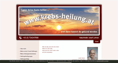 Desktop Screenshot of krebs-heilung.at